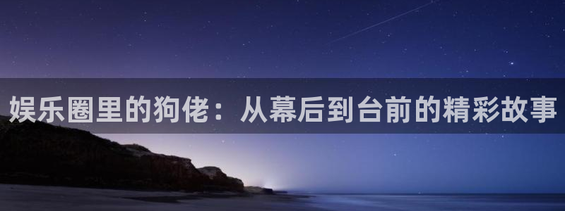 多多28g平台开户链接：娱乐圈里的狗佬：从幕后到台前的精彩故事